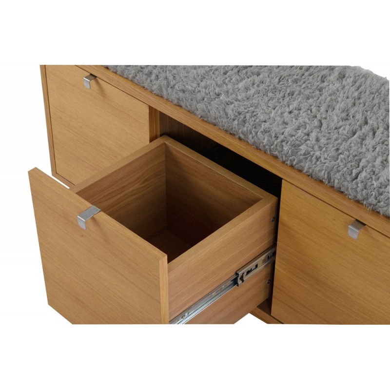 RO Confe Bench 3 Drawers Oak/Ash